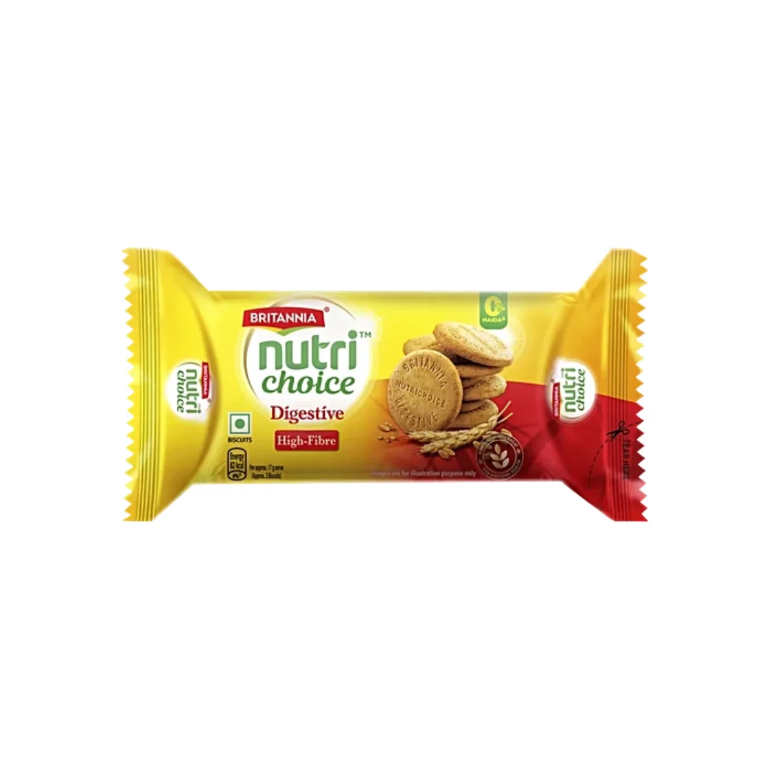 Britannia Nutri Choice Digestive High Fibre Biscuits, 120 g